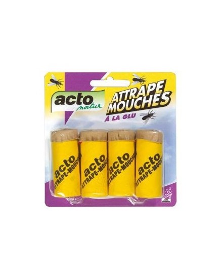 Ruban Attrape mouches x4 ACTO