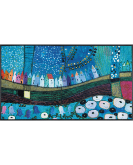 TAPIS WASH  ABSORBANT 40x60CM Colourful Houses