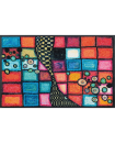 TAPIS WASH  ABSORBANT 40x60CM Stadt in Blau