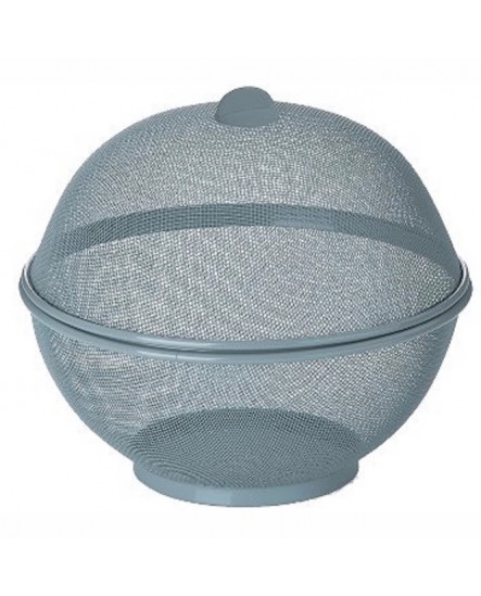 Corbeille à Fruits Kela Como avec Capuchon Anti-Mouche Grey 26,5 cm