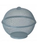 Corbeille à Fruits Kela Como avec Capuchon Anti-Mouche Grey 26,5 cm