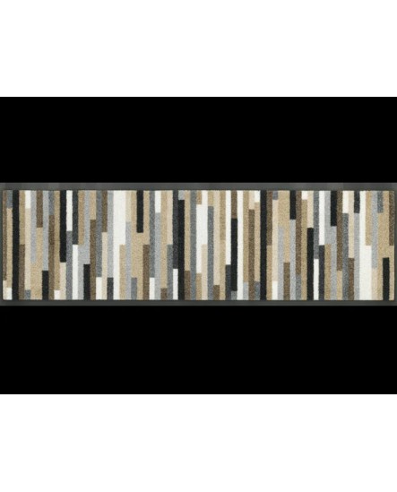 TAPIS WASH  ABSORBANT 35x120CM Mikado Stripes nature