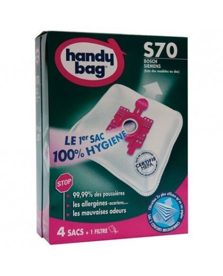 Sac aspirateur handy bag non tissé x4 bosch s70