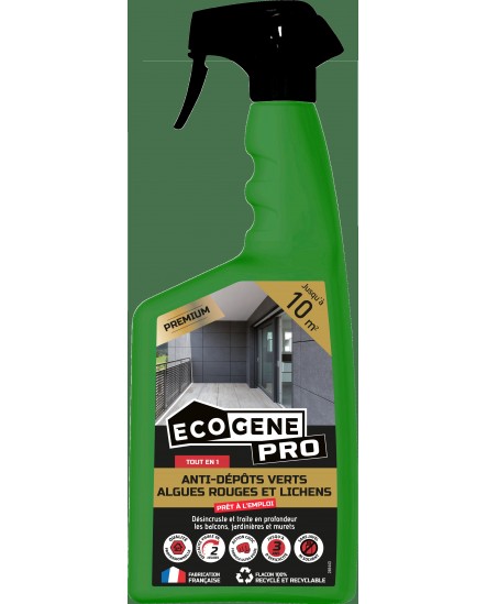 Anti-dépôts Verts Algues Lichens Premium Ecogène 1L