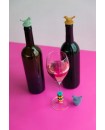 Bouchon à bouteilles en silicone bleu LIV WISE