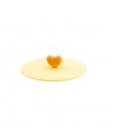 Couvercle en silicone coeur jaune ø 12cm  LIV WISE