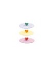 Couvercle en silicone coeur jaune ø 12cm  LIV WISE