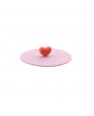 Couvercle en silicone coeur jaune ø 12cm  LIV WISE