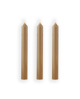 Bougie Classique 7h Point à La Ligne Taupe mjc