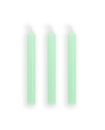 Bougie Classique 7h Point à La Ligne Vert Pastel