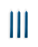 Bougie Classique 7h Point à La Ligne Bleu foncé mjc