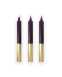 Bougies Bicolores - Aubergine & Or mjc
