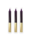 Bougies Bicolores - Bleu Lagon & Or mjc