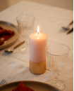 Bougies Bicolores - Aubergine & Or mjc
