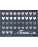 TAPIS WASH  ABSORBANT 50X75CM Willkommen Herzen