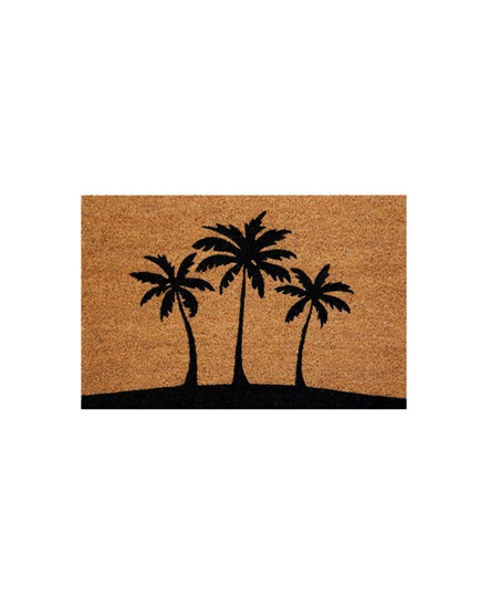 IDMAT Tapis coco naturel/pvc 40x60cm épaisseur 15 mm palmiers