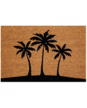 IDMAT Tapis coco naturel/pvc 40x60cm épaisseur 15 mm palmiers