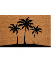 IDMAT Tapis coco naturel/pvc 40x60cm épaisseur 15 mm palmiers