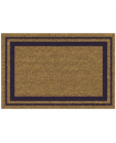 IDMAT Tapis coco naturel sur pvc 40x60cm ep. 15 mm bord bleu