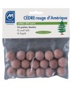 Boules Cèdre rouge Anti-mite x18